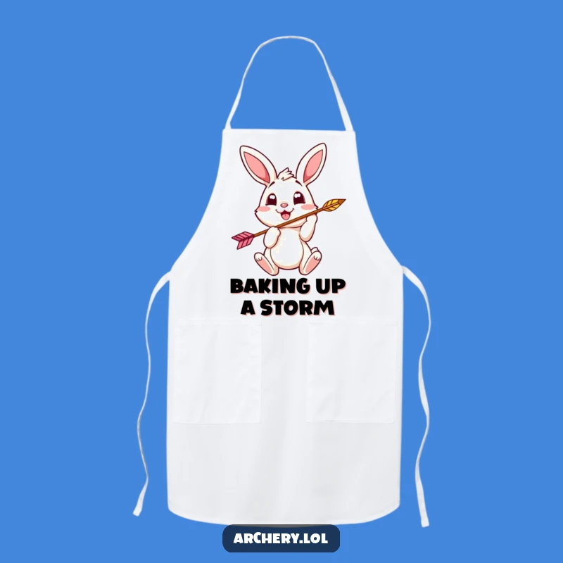 Funny Bunny Archer Apron: Cheerful Cooking Fun, Great Funny Gift Cook