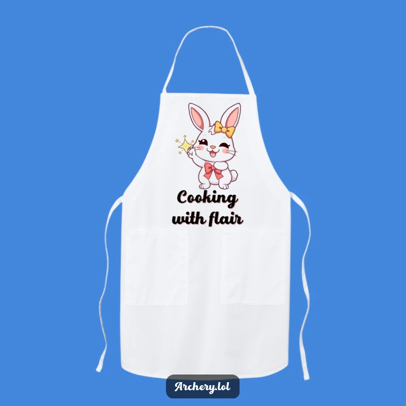Funny Rabbit Archer Apron: Cook with Joy - The Ultimate Funny Gift
