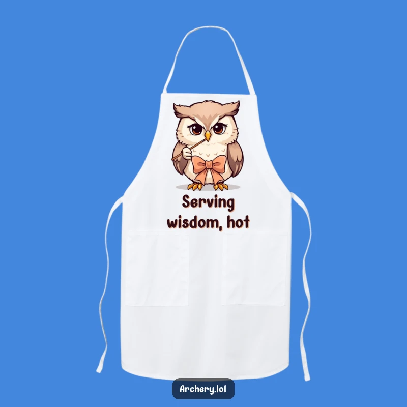 Funny Owl Archer Apron: Focused Cooking Fun, Great Funny Gift Chef
