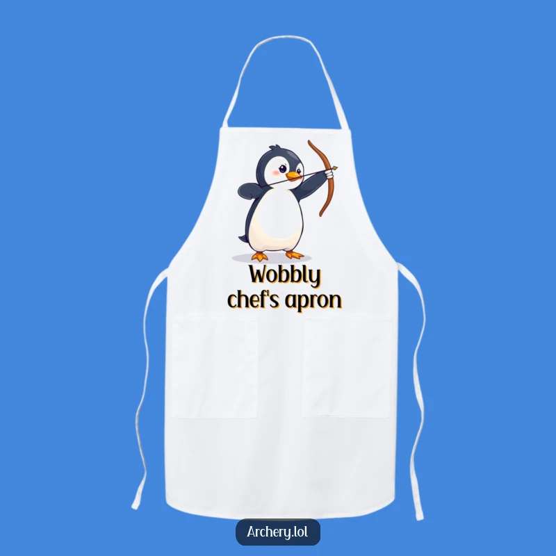 Funny Penguin Archer Apron - Cook with Comic Flair
