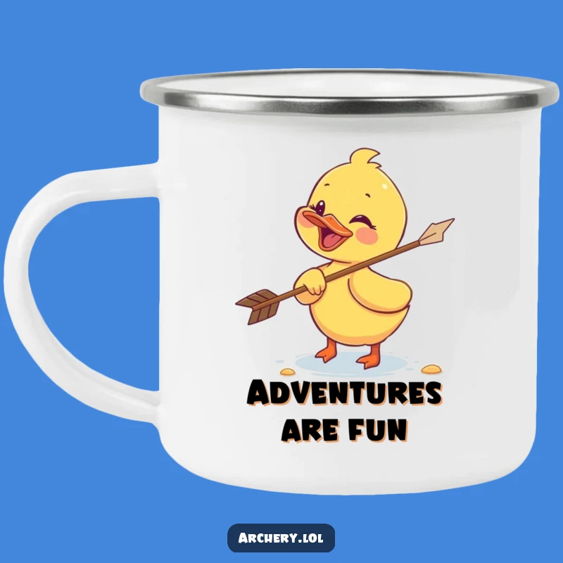 Funny Duckling Archer Camping Mug: Durable Adventure Mug, Perfect Gift