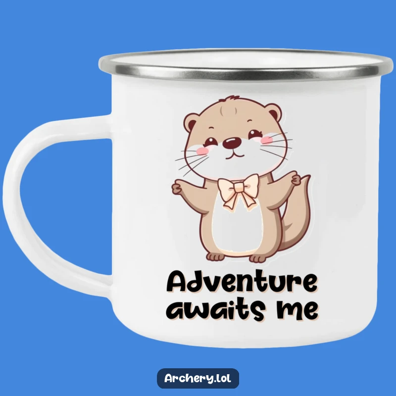 Funny Otter Bow Master Camping Mug: Durable Adventure Mug, Perfect Gift