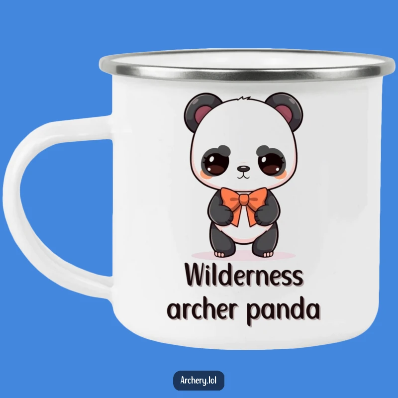 Funny Panda Archer Camping Mug: Durable Cute Panda Cup, Perfect Outdoor Funny Gift