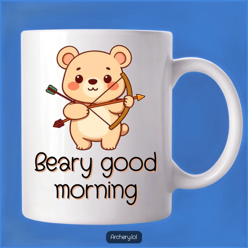 Funny Bear Archer Mug: A Proud Shot for a Grin!
