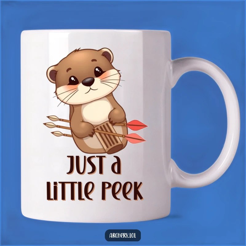 Funny Otter Archer Mug - Perfect Gift for Archery Enthusiasts and Animal Lovers