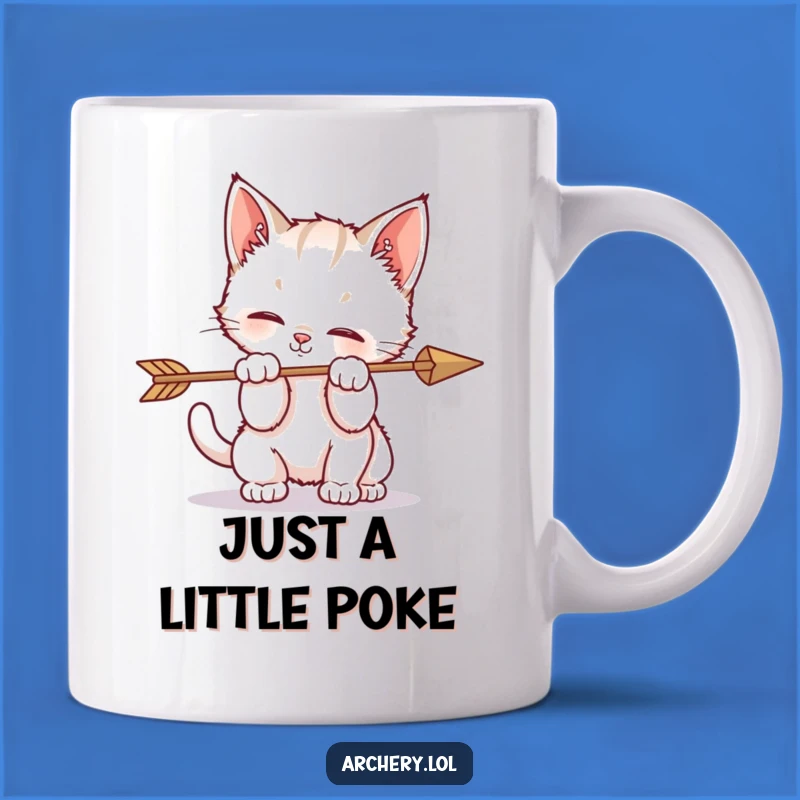 Funny Kitten Arrow Play Mug Adorable Chaos Gift for Cat Lovers