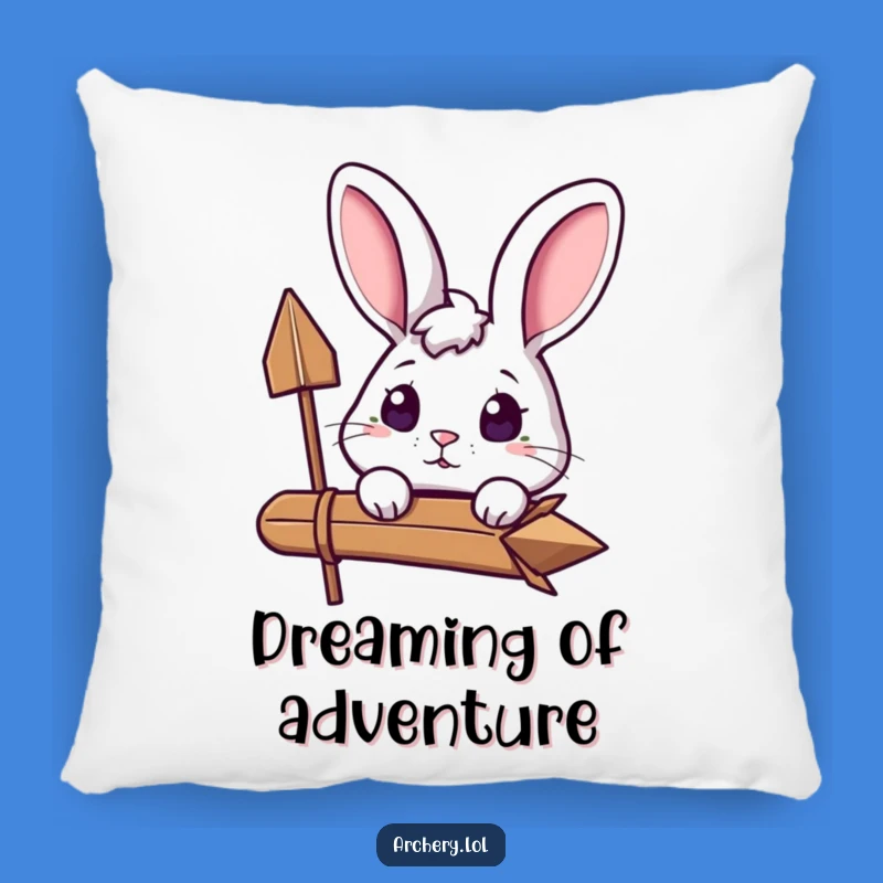 Funny Curious Rabbit Pillow: Cozy Excited Bunny Accent, Perfect Gift