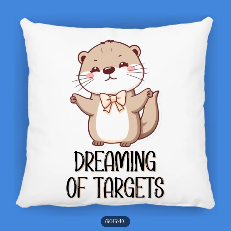 Cute Otter Archery Pillow: Funny Decorative Cushion, Perfect Gift for Animal Fans