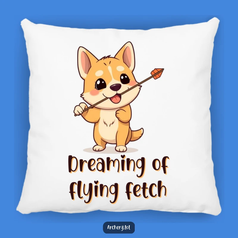 Funny Dog Archer Pillow: Cozy Comfort for Your Chaotic Aim, Hilarious Accent for Any Sofa