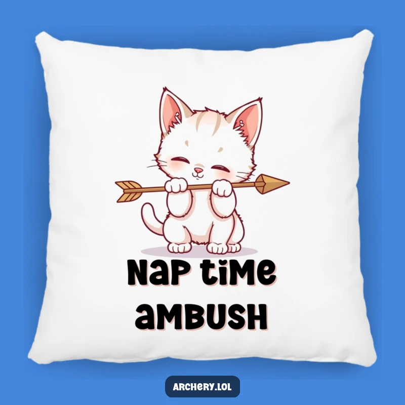 Funny Kitten Arrow Play Pillow Adorable Comfort Gift Idea