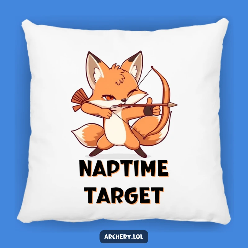 Funny Fox Pillow: Dynamic Comfort with a Winking Archer