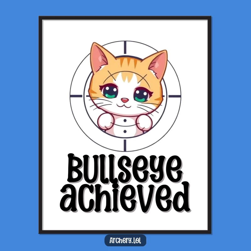 Funny Cat Archer Digital Art: Hit the Mark with Humor!