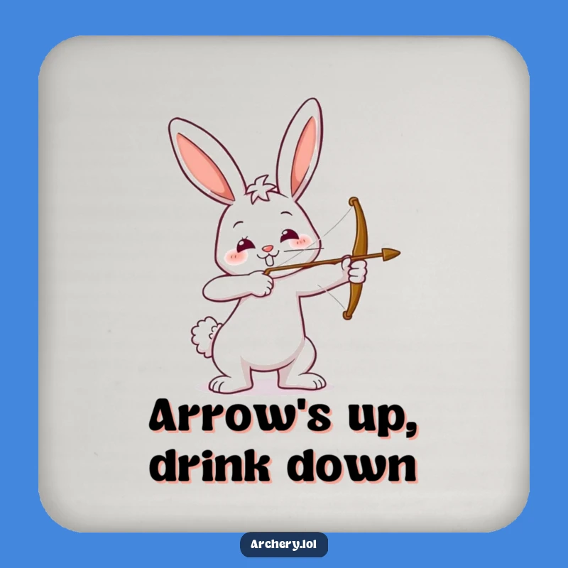 Funny Bunny Archer Coaster: Protect Surfaces with a Smiling Shot!