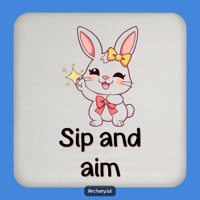 Funny Rabbit Archer Coaster: Protect Surfaces with a Smile - A Funny Gift
