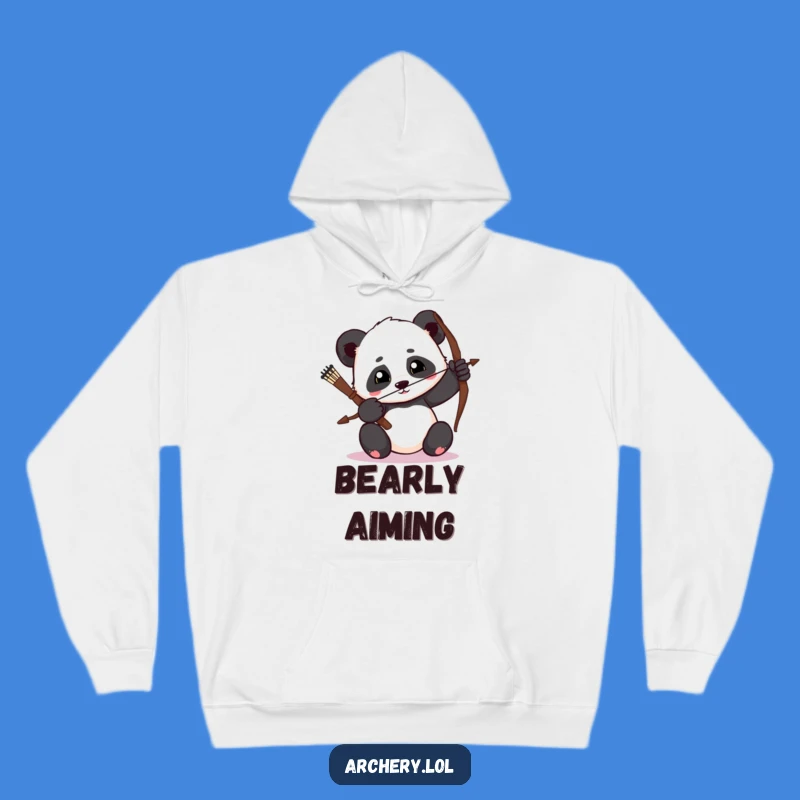 Funny Panda Archer Hoodie: Warm Foe Focus, Cozy Archer Gift