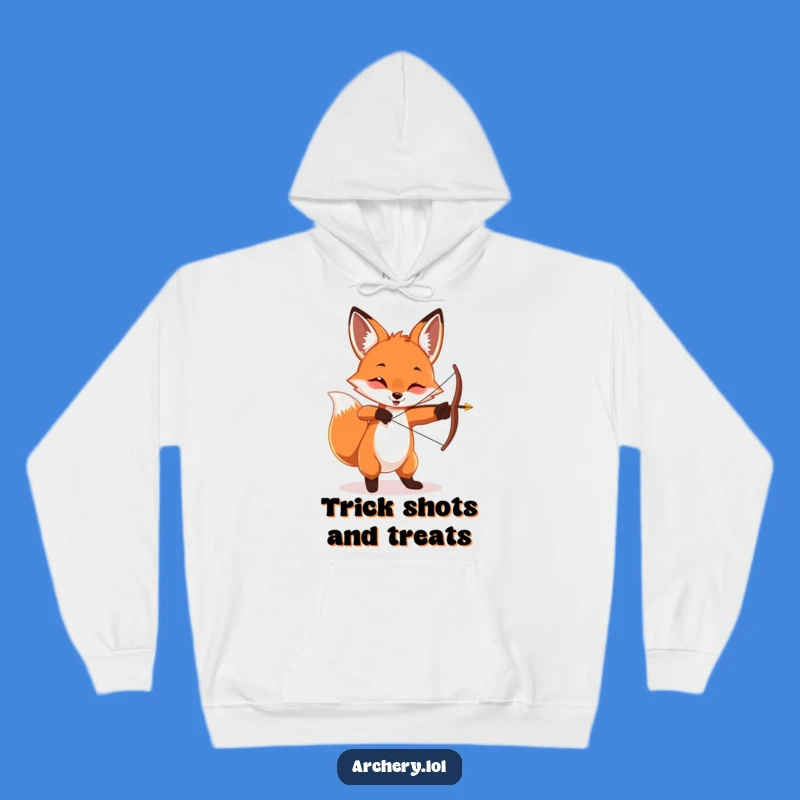 Funny Playful Fox Hoodie - Cozy Mischievous Archer Sweatshirt Gift