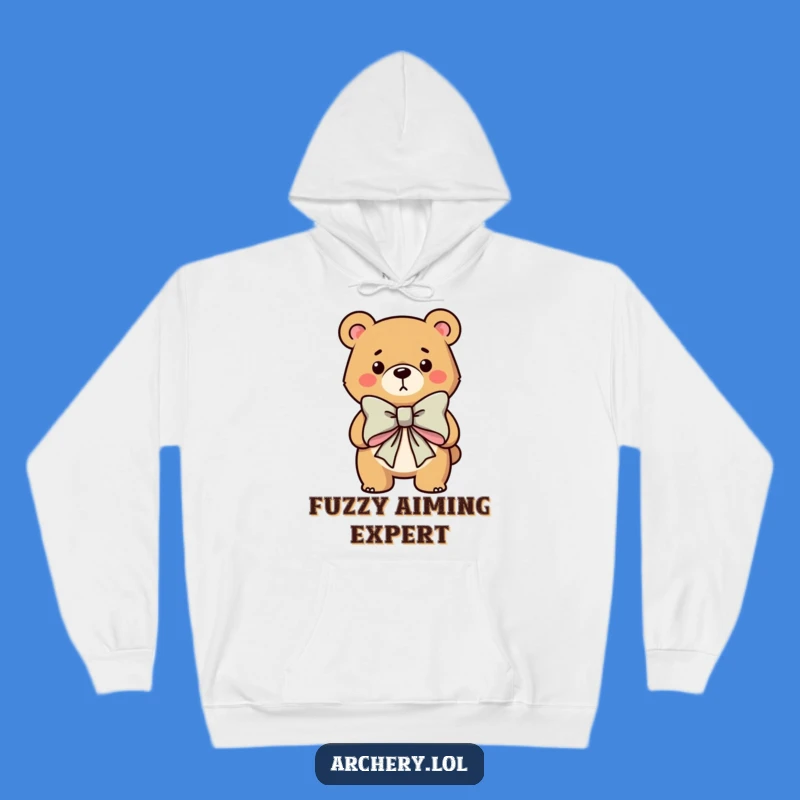 Funny Bear Archer Hoodie: Cozy Warmth Meets Hilarious Aim, Perfect Gift for Archery Lovers