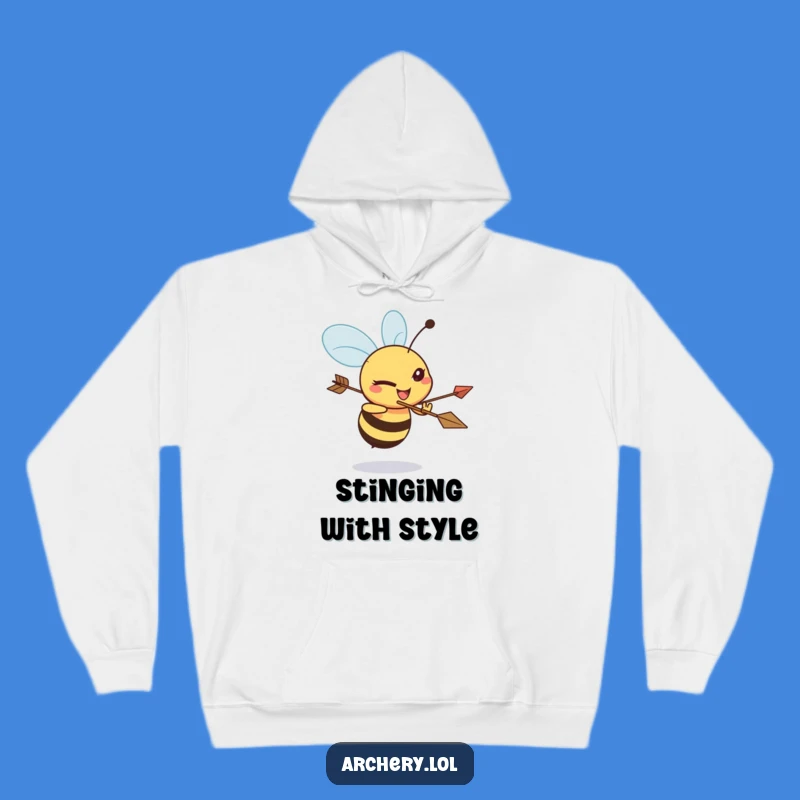 Funny Bee Archer Hoodie: Cozy and Determined Bee Archer, Ultimate Funny Gift for Cold Days