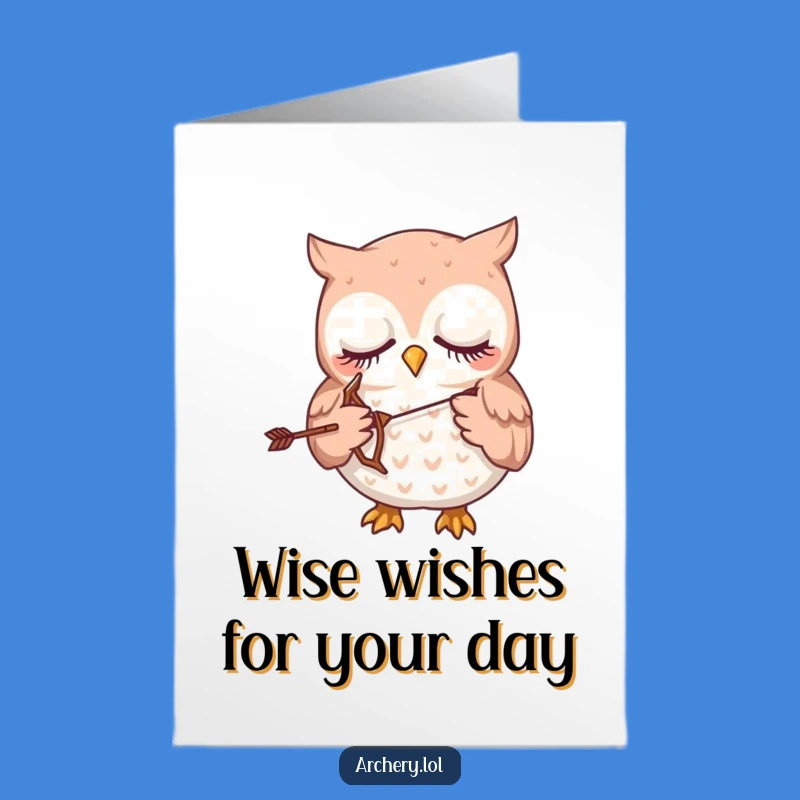 Free Printable Birthday Card: Sleepy Owl Wishing Sweet Dreams & Fun