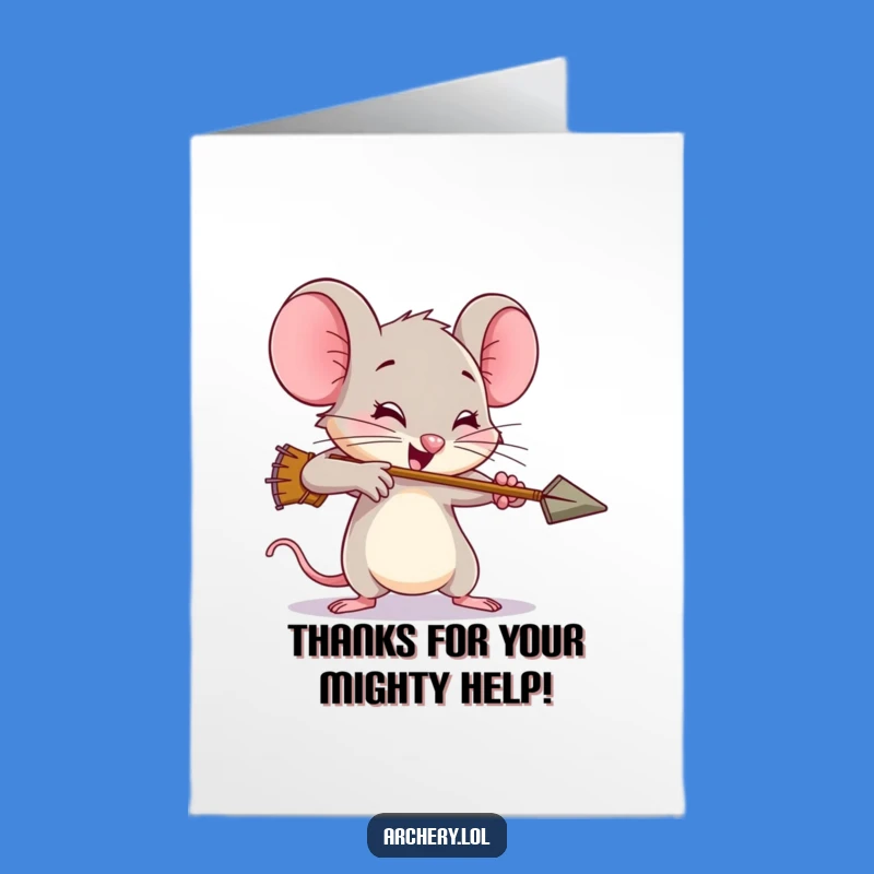 Free Printable Thank You Card: Mouse's Earnest Thanks - Funny Downloadable Gift!