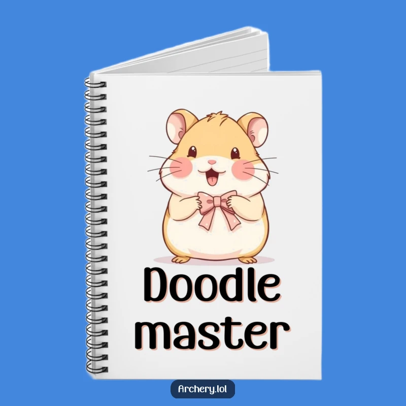 Funny Hamster Notebook: Draw Your Ideas with a Bow Artist