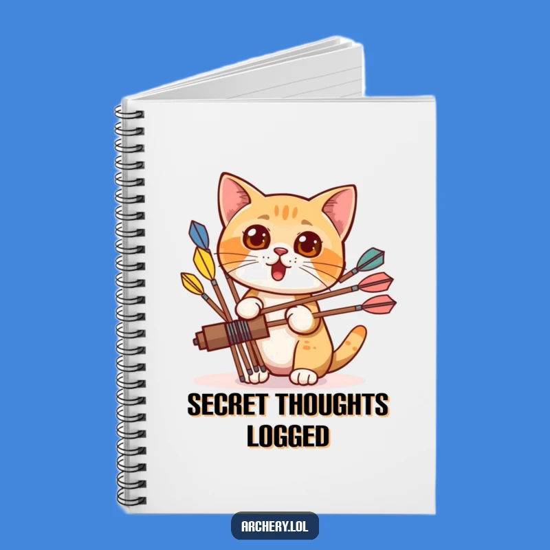 Funny Cat Archer Notebook: Capture Your Curiosity - A Fantastic Funny Gift