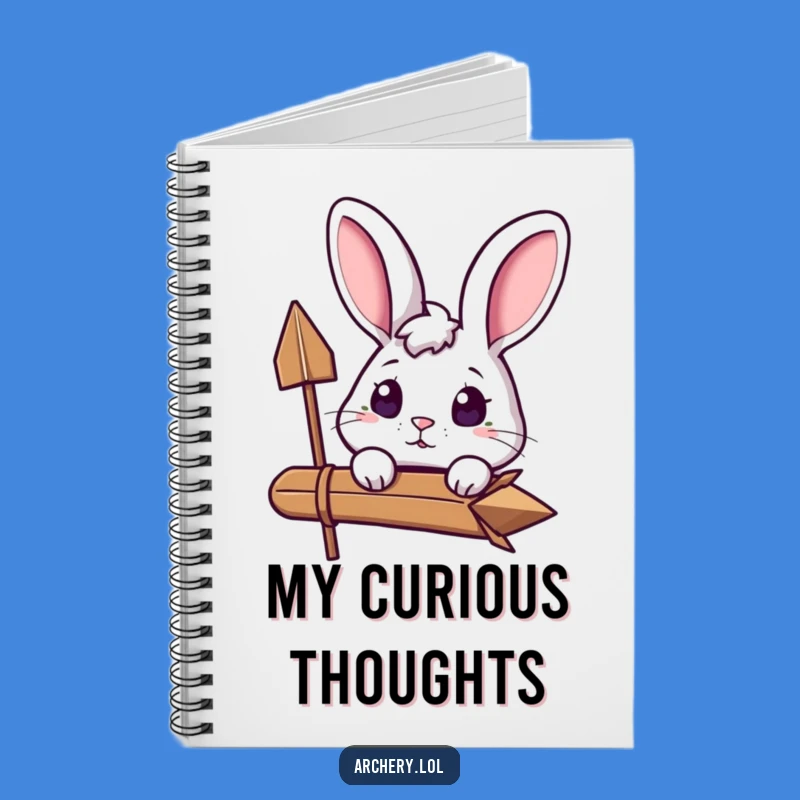 Funny Curious Rabbit Notebook: Excited Bunny Archer, For Your Ideas