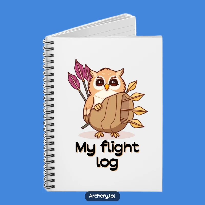 Funny Giggling Owl Notebook: Peek-a-Boo Archer Journal, Ideal for Notes & Funny Gift