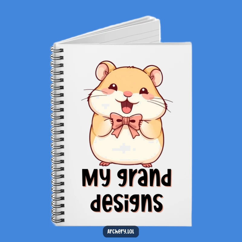 Funny Hamster Archer Notebook: Determined Rodent, For Your Goals