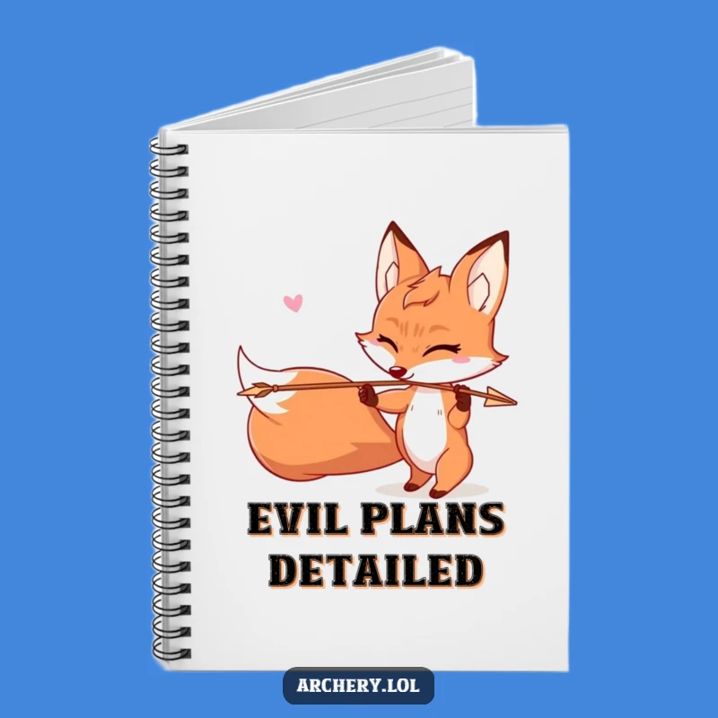 Funny Mischievous Fox Notebook: Winking Archer Foxy Design, For Your Plans