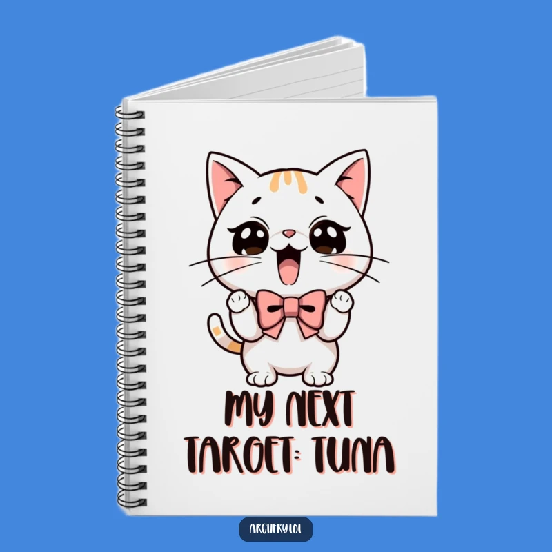 Funny Notebook: Determined Cat Archer - Perfect for Jotting Down Funny Ideas