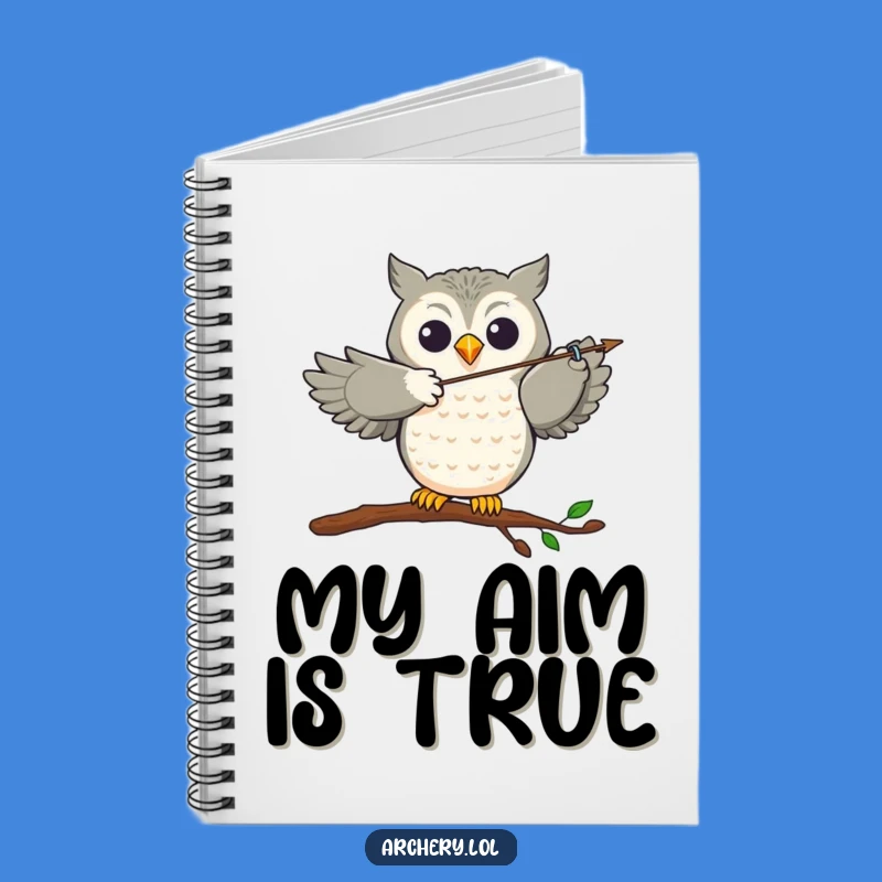 Funny Owl Archer Notebook: Joyful Bird's Notes, Perfect Gift for Writers