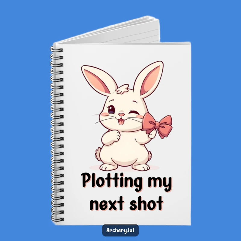Funny Rabbit Archer Notebook: Jot Down Ideas with Determined Humor, Gift Idea