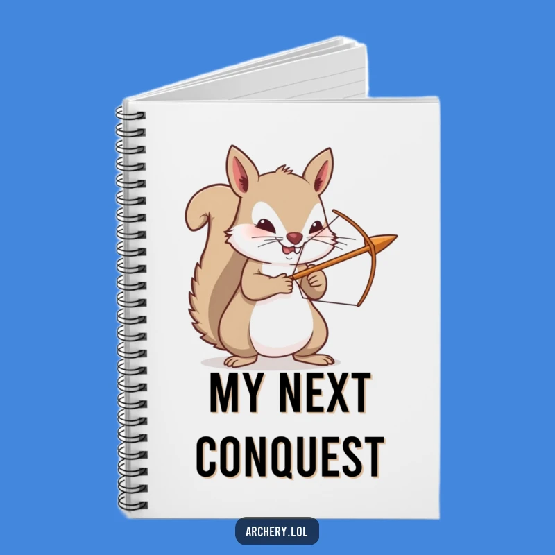 Funny Squirrel Archer Notebook - Jot Down Ideas with Humor Gift