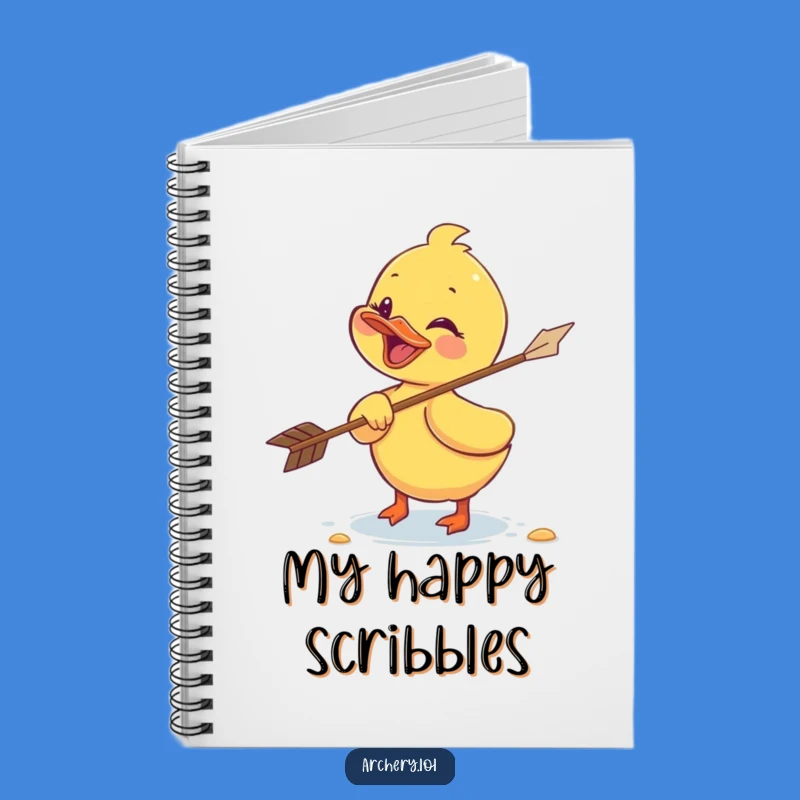 Giggling Duckling Archer Notebook: Funny Journal, Perfect Gift for Writers