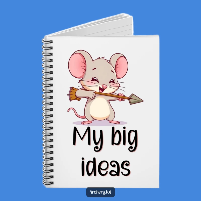Funny Mouse Archer Notebook - Jot Down Efforts with Humor Gift