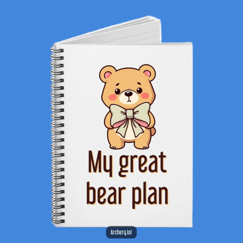 Funny Bear Archer Notebook: Jot Down Ideas with Hilarious Focus, Ideal for Students and Writers