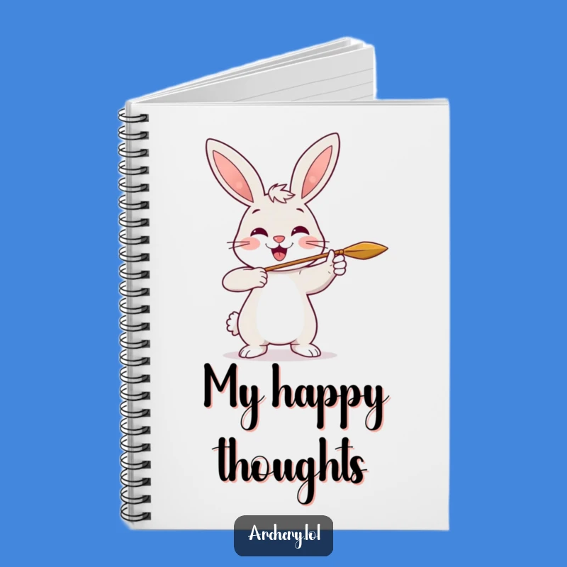 Funny Rabbit Archer Notebook: Cheerful Rabbit Notes, Great Funny Gift for Planners