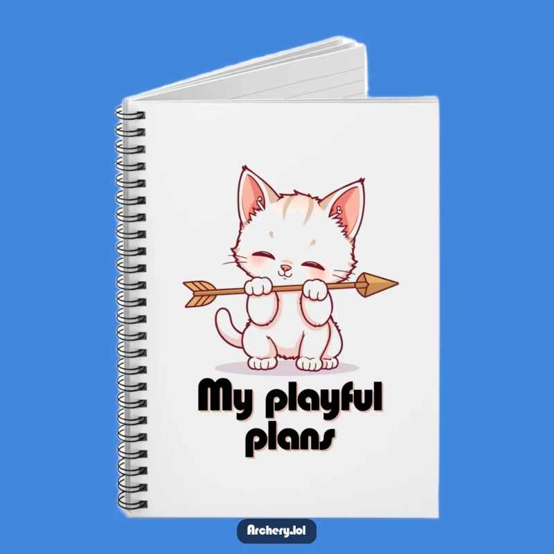 Funny Kitten Arrow Play Notebook Adorable Chaos Journal Gift