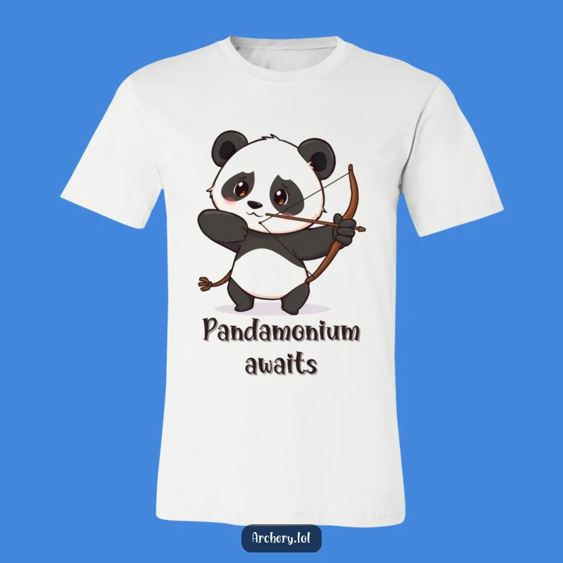 Funny Determined Panda Alert T-Shirt Focused Warrior Gift