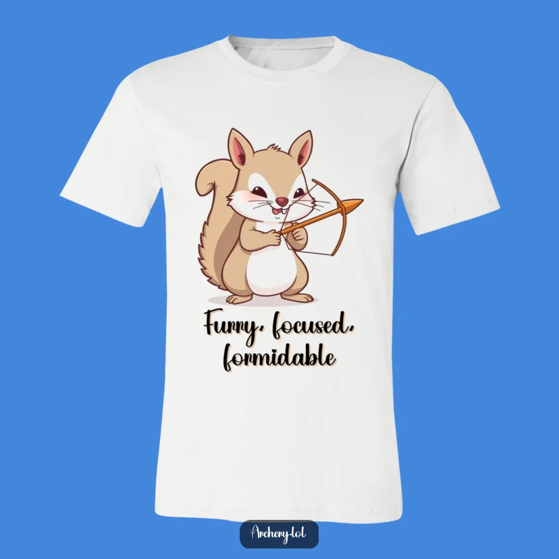 Funny Squirrel Archer T-Shirt - Hilarious Hunter Design for Gift