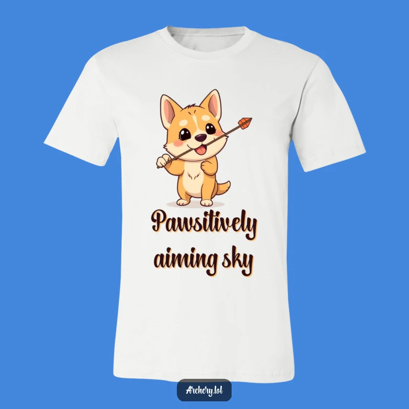 Funny Dog Archer T-Shirt: Oops, Arrow Went Up! Hilarious Apparel for Pet Parents