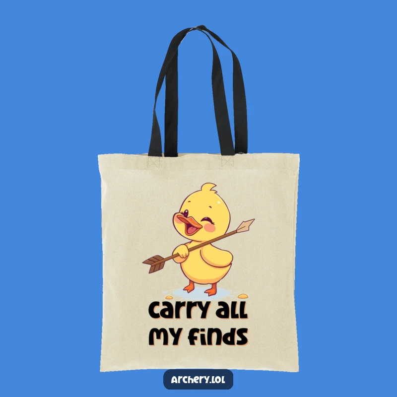 Funny Duckling Archer Tote Bag: Cheerful Accessory, Perfect Shopping Gift