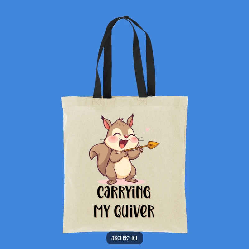 Funny Giggling Squirrel Archer Tote Bag - Durable Joyful Humor