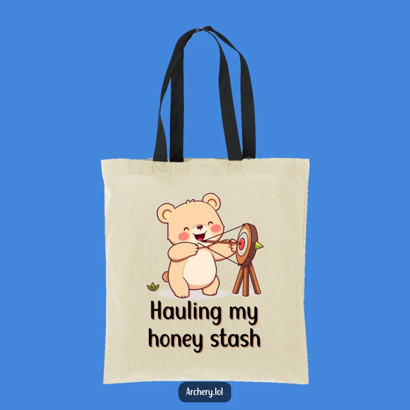 Funny Happy Bear Tote Bag - Goal-Oriented Reusable Bag Gift
