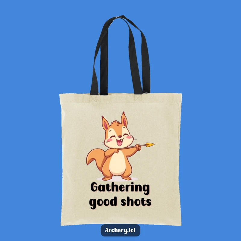 Funny Squirrel Archer Tote Bag: Carry Your Joy with This Cheerful Animal
